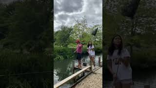 Trout farm Bibury UK  beautiful fishing park [upl. by Ecerahc]