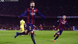 Gerard Piqué ● Worlds Best Defender ● 2015 [upl. by Sikras]