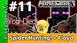 Minecraft Floyd 11 Spider Hunting Xbox 360 Gameplay Hobbykids  Lego Floyd by HobbyGamesTV [upl. by Ravens]