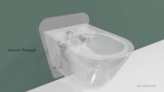 Ceramica Catalano Montaggio WC sospeso [upl. by Hoover]