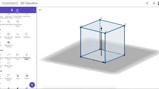 Creating a Cube in GeoGebra 3D Method 5 [upl. by Hajan69]