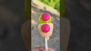 Lemonade flavour lollipop amp baby choco gems shorts lollipop candy [upl. by Niwrad]