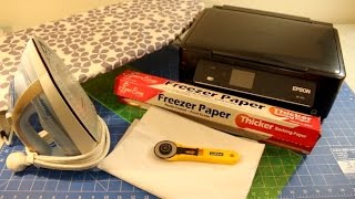 How to Print on Fabric with an Inkjet Printer and Freezer Paper  Washable as Well [upl. by Leruj]