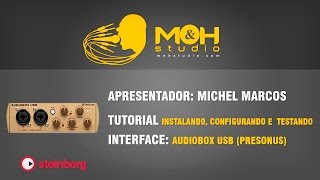 PRE SONUS AUDIOBOX USB  InstalandoConfigurando e Testando [upl. by Micky]