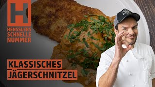 Schnelles Jägerschnitzel Rezept von Steffen Henssler [upl. by Bengt]