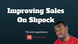 Viewers Questions Improving Sales On Shpock [upl. by Lezirg852]