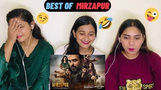 BEST OF MIRZAPUR  Pankaj Tripathi Ali Fazal Vikrant Massey Best Dialogues amp Best Scene REACTION [upl. by Anilave736]