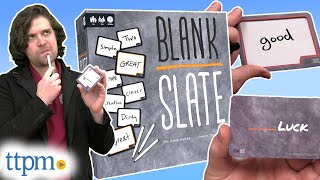 Blank Slate Board Game from USAopoly Instructions  Review [upl. by Adnoral]