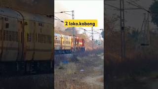 2 loko pripadan Kobong shortvideo keretaapi [upl. by Natsuj]