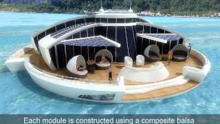 Solar Floating Island concept by MPD Designs [upl. by Adniled710]