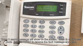 How to reset Texecom Premier alarm after activation [upl. by Robert]