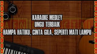 KARAOKE MEDLEY TERBAIK HAMPA HATIKU CINTA GILA SEPERTI MATI LAMPU [upl. by Airdnaed]