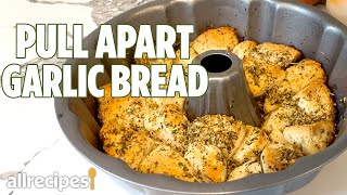 Garlic amp Herb Pull Apart Bread  Easy Canned Biscuit Dough Recipe  Allrecipescom [upl. by Riehl]