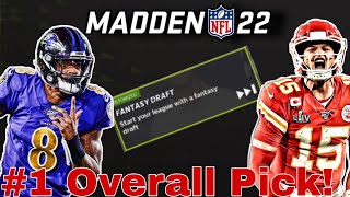 How to get the FIRST Pick in EVERY Fantasy Draft in Madden 22 Franchise Mode [upl. by Verbenia696]