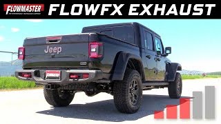 2020 Jeep Gladiator 36L  FlowFX Catback Exhaust System 717912 [upl. by Egiap]