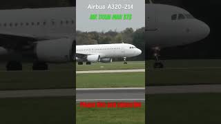 Avion Express Malta A320214 takes off Manchester Airport  25024  Mr Train Man 373 [upl. by Ardnasac]