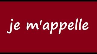 The quotJE MAPPELLEquot Song  Je Mappelle en Chanson  Sappeler Conjugation Song  French Conjugation [upl. by Naeloj]