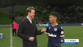 JORDI VALADON SENDS MELBOURNE VICTORY INTO THE 2024 AUSTRALIACUP FINAL [upl. by Mcgray]