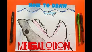 How to Draw Megalodon [upl. by Deutsch285]