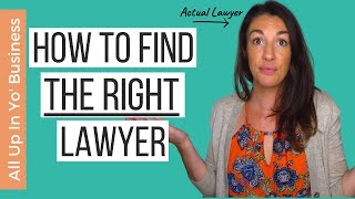 Choosing a Lawyer How to Find a Lawyer amp How to Choose a GOOD Lawyer [upl. by Attebasile183]