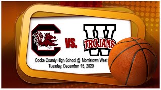 Cocke County High School Versus Morristown West Varsity Basketball [upl. by Gora]