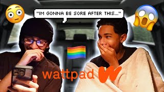 REACTING TO FAN FICTIONS ABOUT US NEVER AGAIN GAY COUPLE [upl. by Oilut]