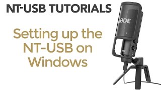 NTUSB Tutorials Setting up the NTUSB on Windows [upl. by Repohtsirhc655]