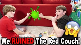 We RUINED The Red Couch BTS [upl. by Noret]