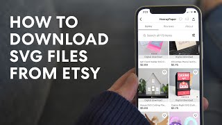 How to Download SVG Files from Etsy [upl. by Ynnel989]