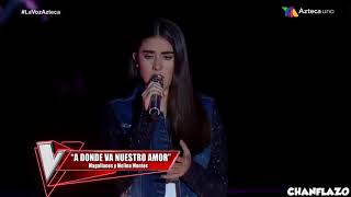 A dónde va nuestro amor  Eugenia en la voz mx 2k19 [upl. by Lucie547]