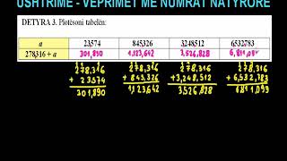 31 Matematika Klasa 6 Mesimi 31 Ushtrime Veprimet me numrat natyrorë [upl. by Alleda]