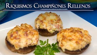 Riquisimos Champiñones Rellenos Receta de Maria Jose [upl. by Larue]