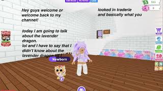 How To Get The Lavender DragonRobloxAdopt Me [upl. by Leeda]