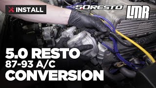 How To Fox Body Mustang R12 to R134A AC Conversion 19831993 [upl. by Farra]