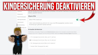 Roblox Kindersicherung DEAKTIVIEREN PIN Vergessen [upl. by Stormi18]