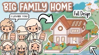 Big Family Home Beige Full Design 🧺 Toca Boca House Ideas 🧸✨House Design  TocaLifeWorld [upl. by Lesab]