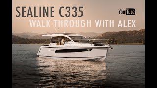 Sealine C335 Stock Boat  Horizon Boat Sales Walk Through [upl. by Karim]