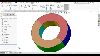 Solidworks advanced tutorials 105  how to split surface in solidworks [upl. by Ellirehs]