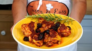 Pollo alla Cacciatora Ricetta Facile e Gustosa  The Best Chicken Tasty and Easy [upl. by Thatcher]