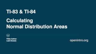 Normal Dist Tail Areas on TI83 amp TI84 Plus [upl. by Archer]