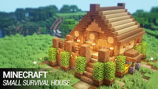 Easy Small house Minecraft  How to build in Minecraft [upl. by Harbed234]