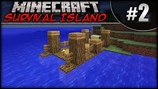 Minecraft Survival Island  Episode 2  Fishing Dock [upl. by Alyakam]