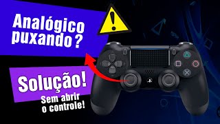 SOLUÇÃO  SEM ABRIR o CONTROLE  Analógico do PS4 PUXANDO pro lado ou MOVENDO sozinho DRIFT [upl. by Showker159]