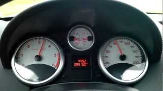 Peugeot 207 SW 16 HDI 90cv accelerazione 0  150 kmh [upl. by Rufena]