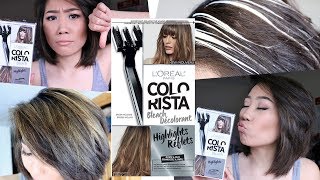 How to do Highlights at Home DIY Highlight Colorista Kit by Loreal Paris REVIEW [upl. by Terces]