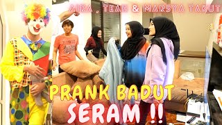 TEAH MENJERIT T4KUT   PRANK BADUT SERAM [upl. by Obala]