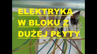 Elektryka w żelbetonie Wymiana instalacji elektrycznej [upl. by Pals]