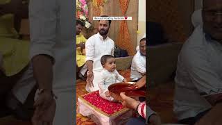 Enjoying his first Marwadi wedding amp see how happy he is🥹❤️babyboy marwadi ritual cutebaby [upl. by Drofnelg960]