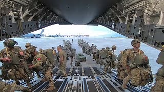 US Army Paratroopers Conduct Airborne Jump In Italy [upl. by Camille639]