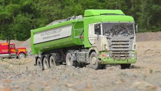 CONSTRUCTION SITE  THE AMAZING POWERFUL RC MACHINES  RC SCANIA [upl. by Hillie30]